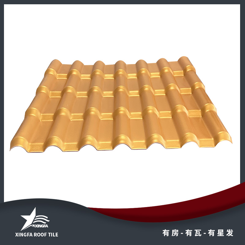 临汾金黄合成树脂瓦 临汾平改坡树脂瓦 质轻坚韧安装方便 中国优质制造商